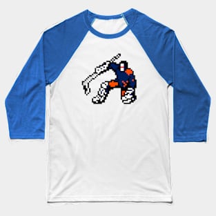 Pixel Edmonton Goalie Baseball T-Shirt